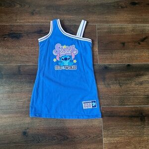 Disney Blue Stitch Kids Tank Top